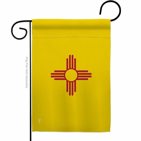 Guarderia 13 x 18.5 in. New Mexico American State Garden Flag with Double-Sided Horizontal GU3904742